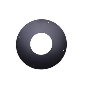 DW Ø125mm Rozet 1 delig zwart