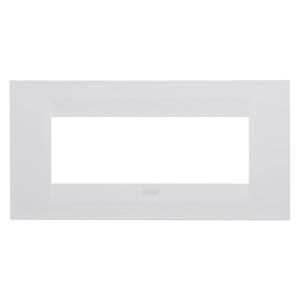 GEO PLATE-IN PAINTED TECHNOPOLYMER-6 MODULES-SATIN WHI