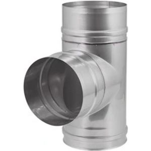 Enkelwandig Ø100mm T-stuk 90° I316L (D0,5)