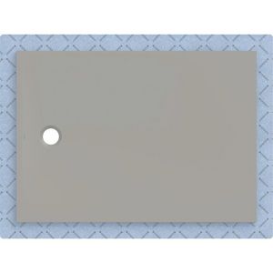 Douchevloer CleanFloor30 met afdichtingsvlies grijs: 140x100cm