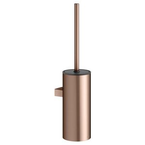Toiletborstelgarnituur wandmodel roodgoud geborsteld/antraciet