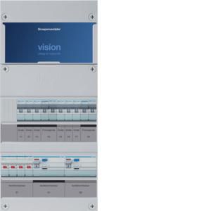 Groepenkast 6-groepenverdeler HS 2xALS 4P 30mA +F+F 3-fase