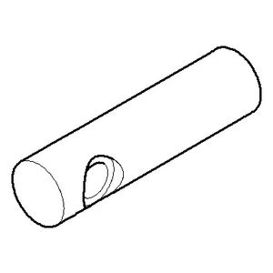 Houder voor handoekring 13x50mm chr geborsteld