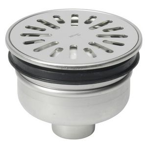 Vloerput RVS304 diam 150 mm ou 50 mm RVS304 rand/rooster ve