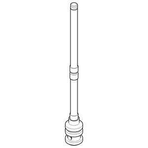 Trekstang voor omst. 15x140,5mm chr geborsteld