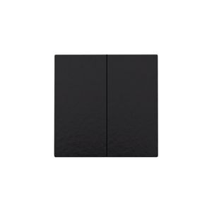 Afwerkingsset dubbele elektr. schakelaar /knop pianoblack