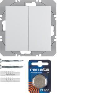 Vlakkewandzender KNX-RF 2-v batterij berker S.1/B.3/B.7 glans
