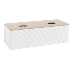 Wastafelonderkast Antao 1200x360x500mm White Matt Lacquer K35113MT