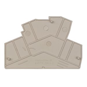 Afsluit- eindplaat (terminal) h:77.81mm b:2mm, VVE=50