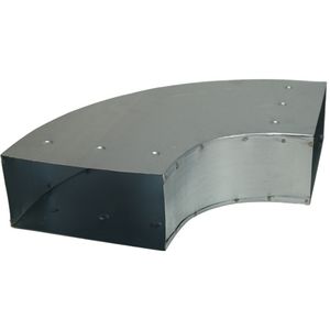 Instort bocht 300mm x 80mm 90° horizontaal
