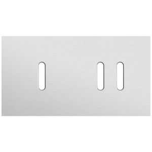 Tweevoudige afdekpl. horizontaal 71mm centerafstand een enke