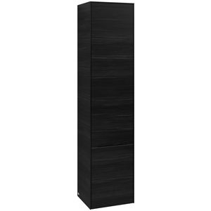 Hoge kast SUBWAY 3.0 400x1710x362mm Black Oak C58601AB greep Volcano Black
