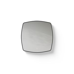 Spiegel Black Line Danish Oval 75x75cm matt black