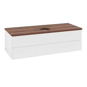 Wastafelonderkast Antao 1200x360x500mm White Matt Lacquer L21012MT
