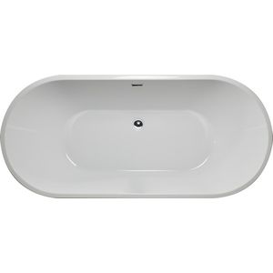 Vrijstaand bad Blanca 180x80cm wit incl. waste+poten
