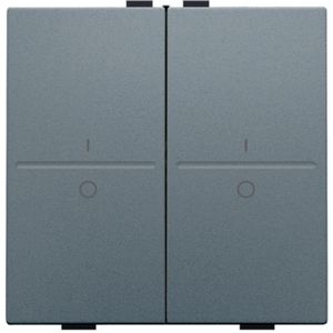 2-voudige toets met opdruk I en 0 RF schakelaar/knop blue gr
