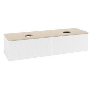 Wastafelonderkast Antao 1600x360x500mm White Matt Lacquer K39153MT