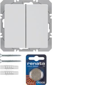 Vlakkewandzender KNX-RF 2-v batterij berker Q.1/Q.3/Q.7