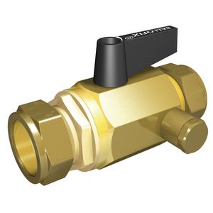 Ballofix Full Flow +hendel +aftap (2x knel) 15x15 VVE=5