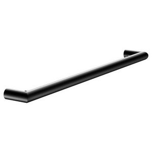 Badlakenhouder met geintregeerde haken 600mm zwart