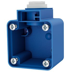 Onderbak SCHUKO contactdoos blauw