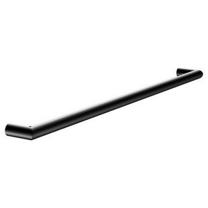 Badlakenhouder met geintregeerde haken 800mm zwart