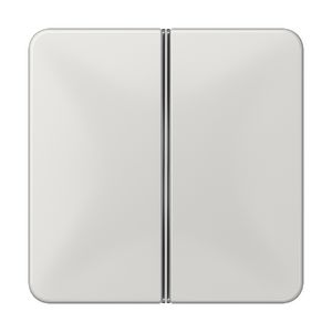 Tastafdekking 2-voudig compleet CD lichtgrijs KNX