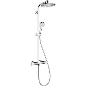 WK ACTIE Crometta S240 Showerpipe douchecombinatie wit/chroom (27267000)