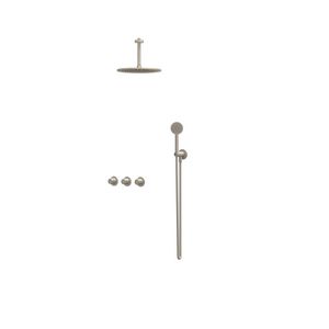 Afbouwdeel regendouche Combiset Nexus 4 inbouwthermostaat gebor. nickel CSN4EXGNCFBA excl. inbouwbox
