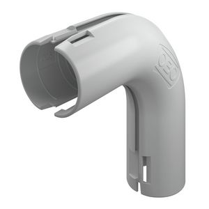 Quick-Pipe bocht 90° M25 licht grijs RAL7035 VVE=5