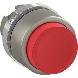 Verhoogde drukknop terugverend rood