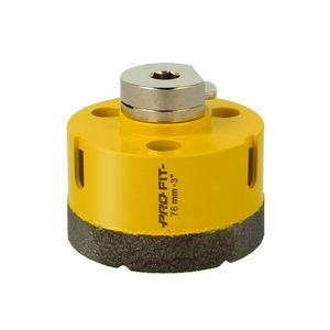 Diamondboor / gatzaag DIAMOND DRY ø76mm met Click & Drill adapter