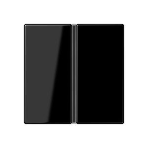 Tastafdekking A/AS 1-voudig compleet zwart KNX