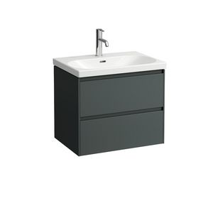 Wastafelonderbouwkast 65cm 2laden wastafel 810084 traf. grey