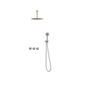 Afbouwdeel regendouche Combiset Nexus 4 inbouwthermostaat gebor. nickel CSN4EXGNCFBC excl. inbouwbox