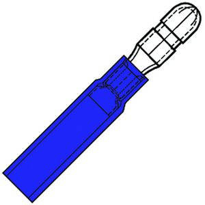Kist a 50st. Waterdichte fohnrondsteker 4mm 1,5-2,5mm²
