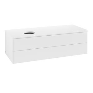 Wastafelonderkast Antao 1200x360x500mm White Matt Lacquer L22010MT