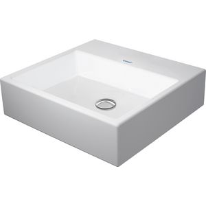 VERO AIR #235250 opzetwastafel 500mm wit zonder kraangat geslepen onderzijde