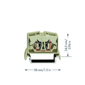 4-draads MINI-rijgklem 2,5mm² test li.grijs 264-225 VVE=100