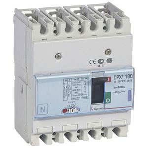 Vermogenschakelaar 160 Thermomagn. 100A 4-polig 50kA DPX3