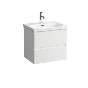 Wastafelonderbouwkast 60cm 2laden wastafel 810083 glans wit