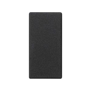 Blindplaat zwart 22,5x45mm