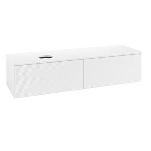 Wastafelonderkast Antao 1600x360x500mm White Matt Lacquer K37110MT