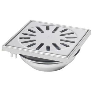 Vloerput RVS304 150x150mm ou mof 50mm RVS304 rand/rooster ve