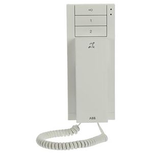 Audio handset binnenpost Wit 3 knoppen met ringleiding (M22003-W-02)