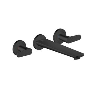 Afbouwdeel 3-gats inbouw badmengkraan Cubic Cut mat zwart Citterio-C