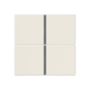 Tastafdekking A/AS 4-voudig compleet wit KNX