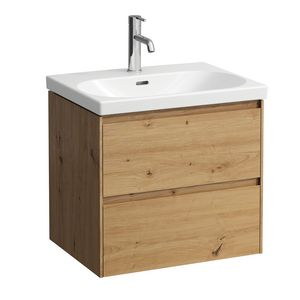 Wastafelonderbouwkast 60cm 2laden wastafel 810083 wild oak