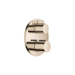 Inbouwthermostaat 2-weg stopkraan Light Gold