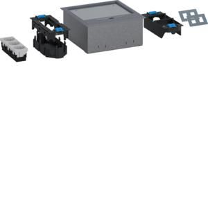 Vloercontactdoos set installatie-/montagedoos/wcd Q06 grijs